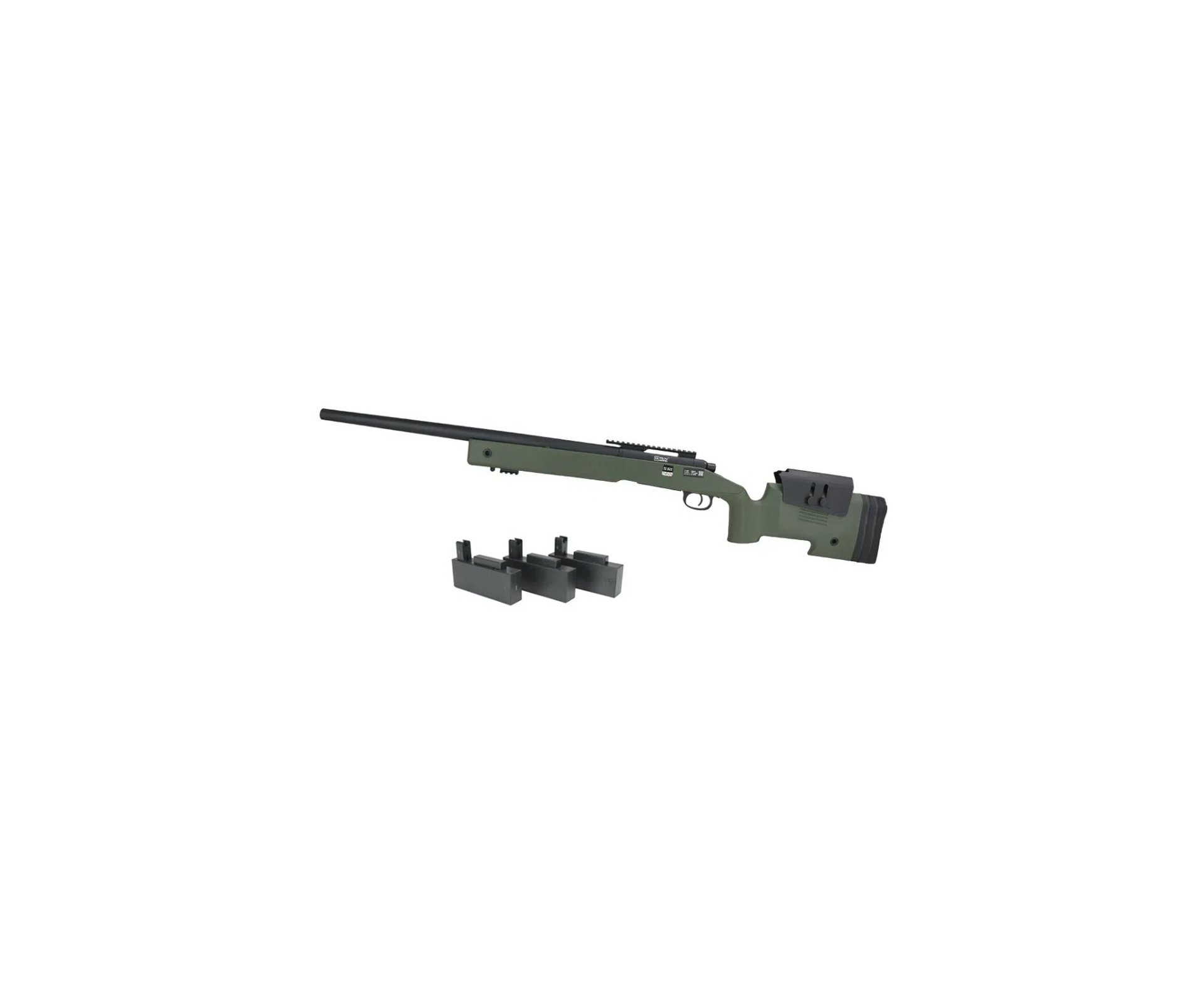 Sniper de Airsoft M40 SA-S02 Core S-Series Verde Oliva - Specna Arms + Luneta 4x32 + BBs + Oleo de silicone + Alvos