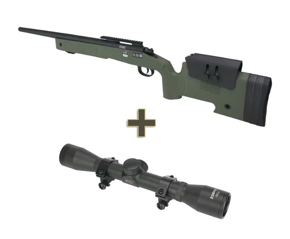 Sniper de Airsoft M40 SA-S02 Core S-Series Verde Oliva - Specna Arms + Luneta 4x32
