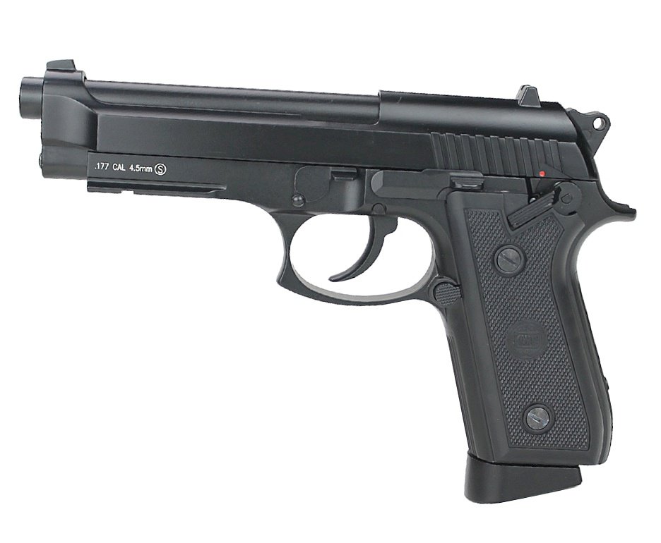 Pistola de Pressão CO² KWC PT92 Blowback 4.5mm Full Metal