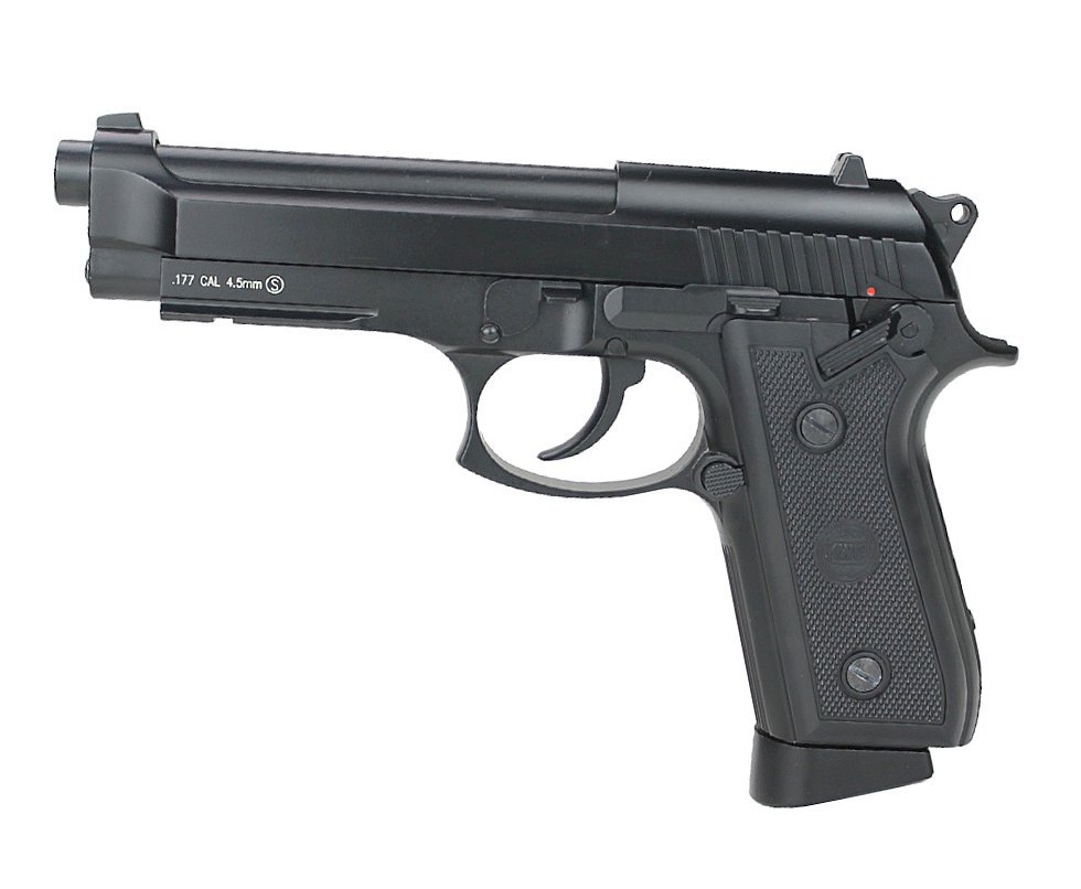 Pistola de Pressão CO2 PT92 GBB Blowback Full Auto 4.5 - KWC