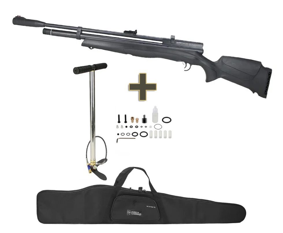 Carabina de Pressão PCP Beeman 13365 VR 5.5mm com Válvula Reguladora + Bomba + Capa