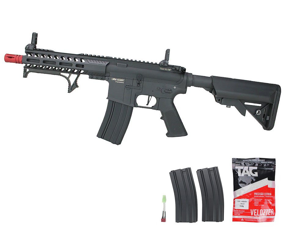 Rifle de Airsoft AEG PDW Ghost QL029 Gatilho ET 6mm - Specna Arms By TAG