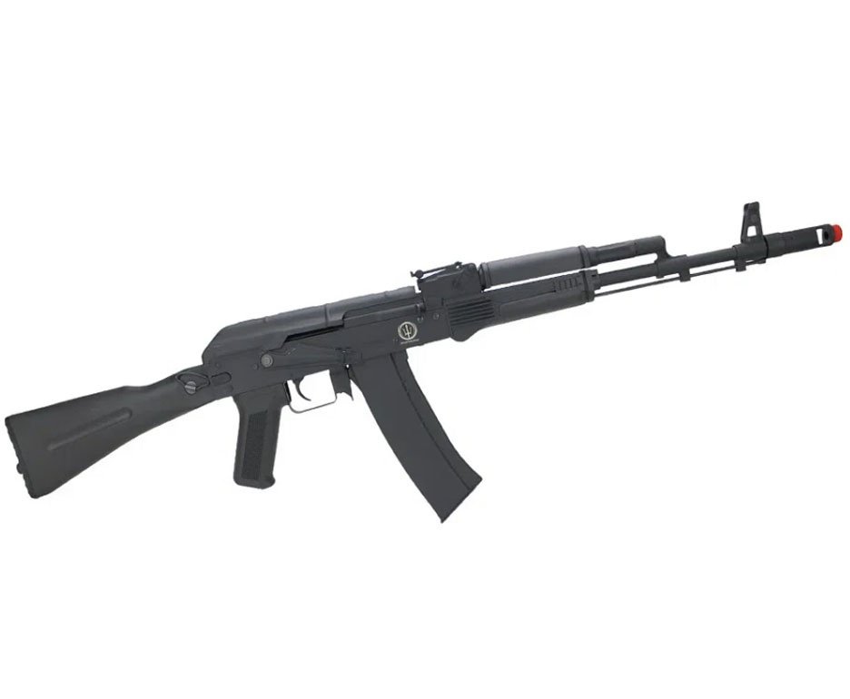 Rifle de Airsoft Neptune AK74 mosfet Full Metal 6mm - Rossi + Bateria + Carregador + BBs + Óleo de silicone+Alvos