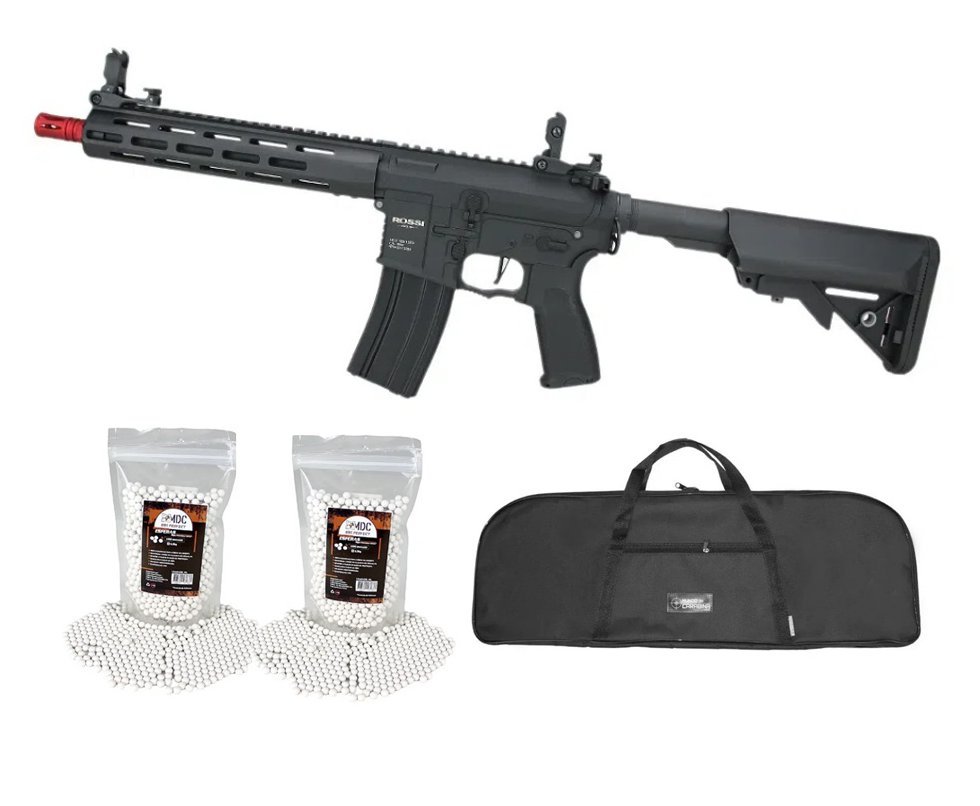 Rifle de Airsoft AEG AR15 Neptune Sentinel 10" M-LOK 6mm - Rossi + BB'S + Capa