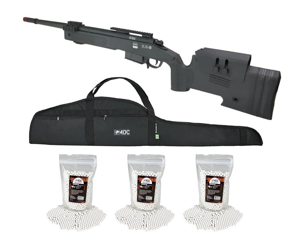 Rifle de Airsoft Sniper M40 A5 VSR10 SA-S03 Core S-Series Black - Specna Arms + BBs + Capa