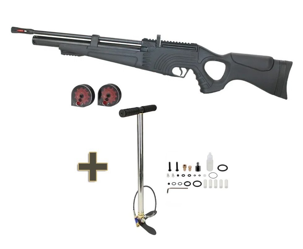 Carabina de Pressão PCP Hatsan Flash 101 VR com Válvula Reguladora 5.5mm + Bomba