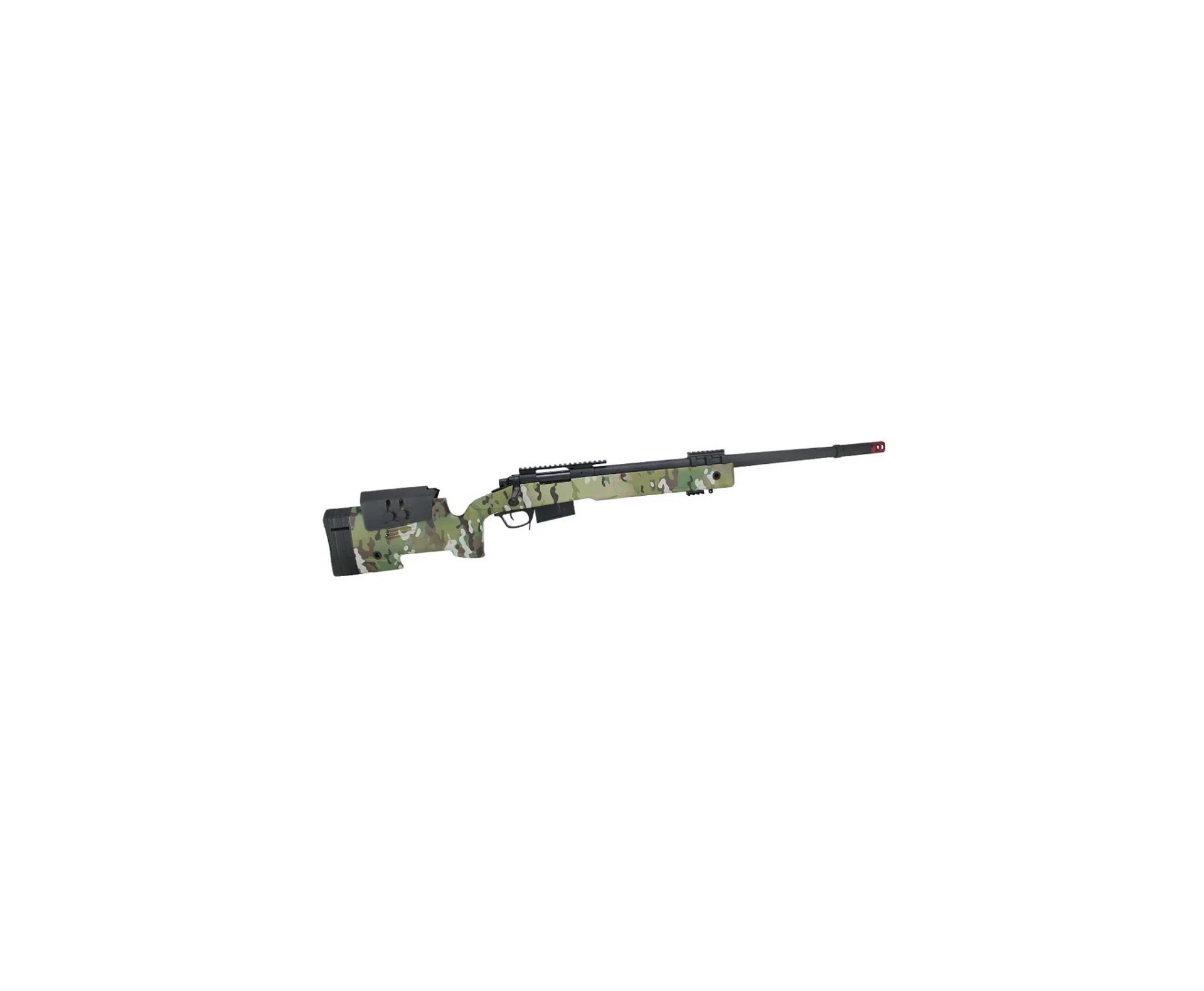 Rifle de Airsoft Sniper M40 A5 VSR10 SA-S03 Core S-Series Multicam - Specna Arms + BBs + Alvos + Óleo de Silicone + Luneta 4-16x50
