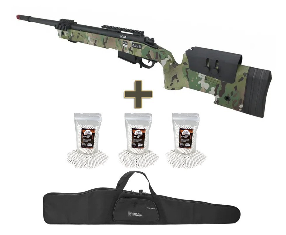 Rifle de Airsoft Sniper M40 SA-S02 Core S-Series Multicam Spring 6mm - Specna Arms + Capa + BB’S