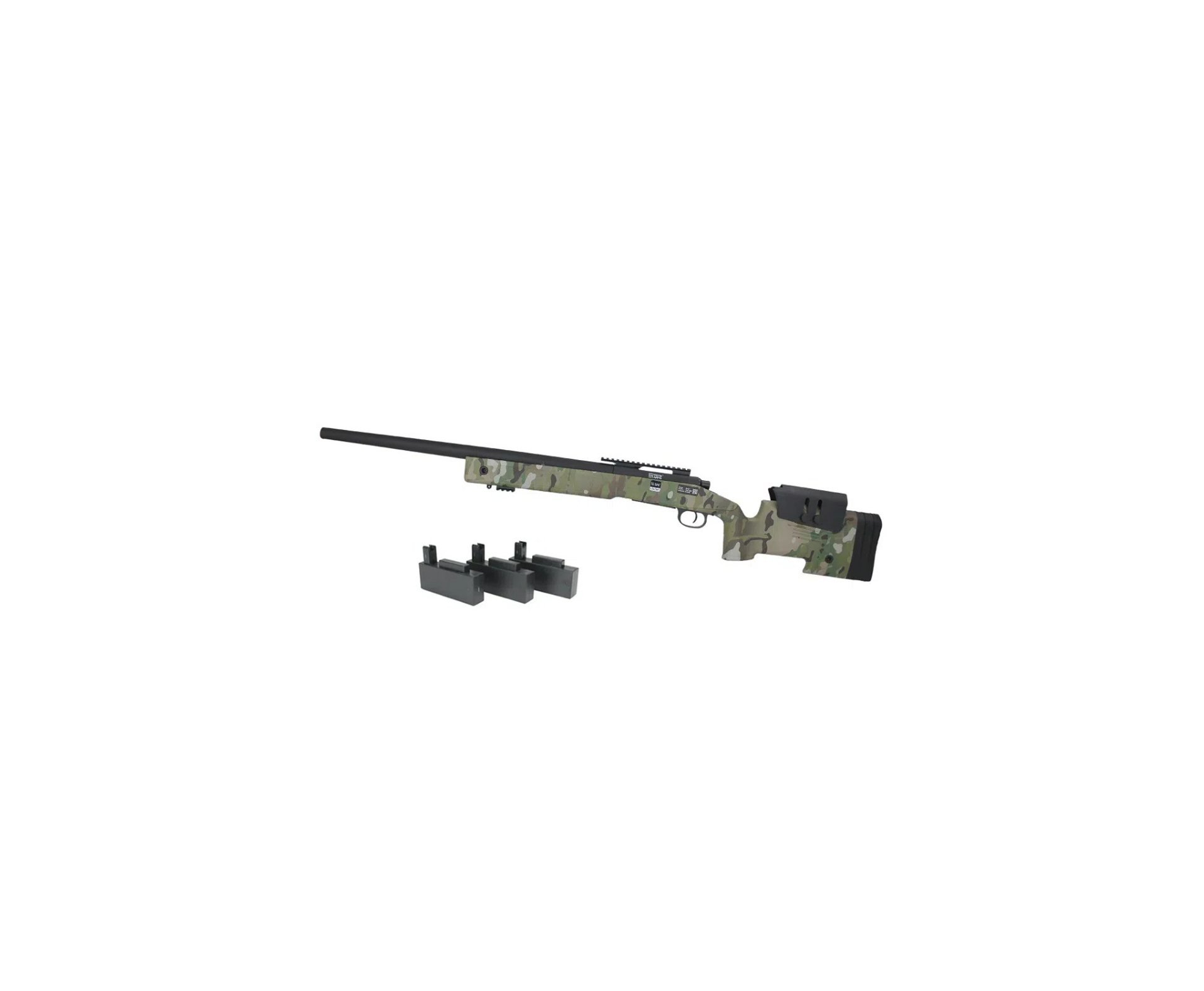 Rifle Sniper de Airsoft M40 SA-S02 Core S-Series Multicam - Specna Arms + Luneta 4x32 + BBs + Óleo de Silicone + Alvos