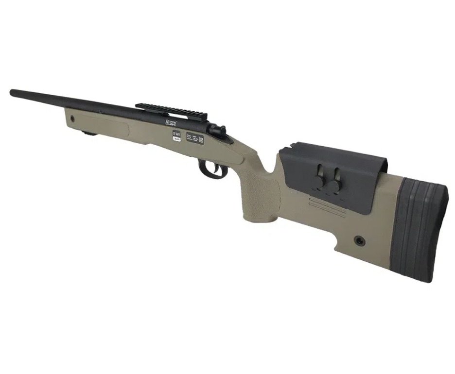 Rifle de Airsoft Sniper M40 SA-S02 Core S-Series Tan Spring 6mm - Specna Arms + Luneta 4x32 + Capa