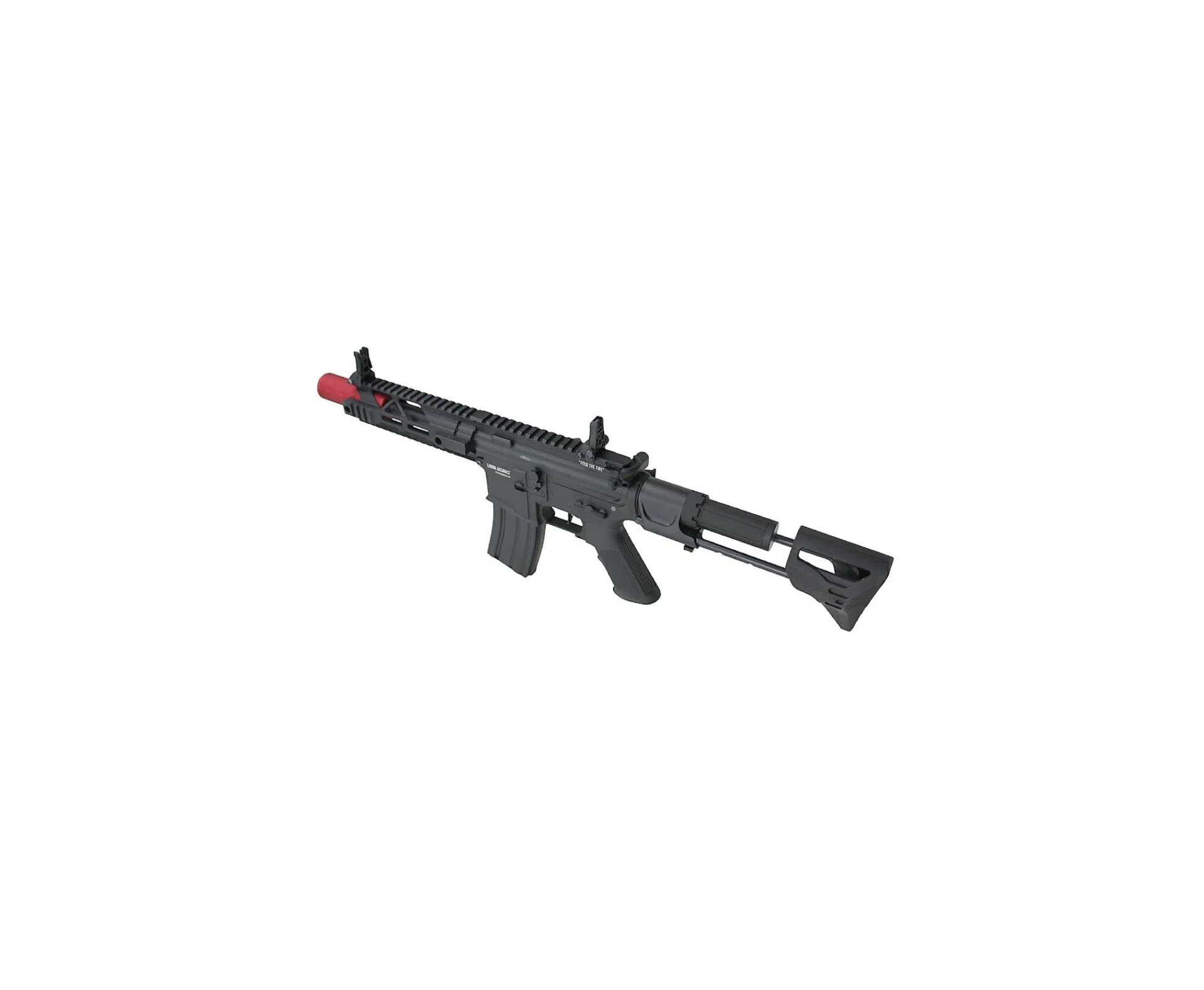 Rifle de Airsoft AEG PDW Power Evolution Gatilho ET QL049 6mm - Specna Arms by TAG + Bateria + Carregador + BBs +Capa + Óleo de Silicone