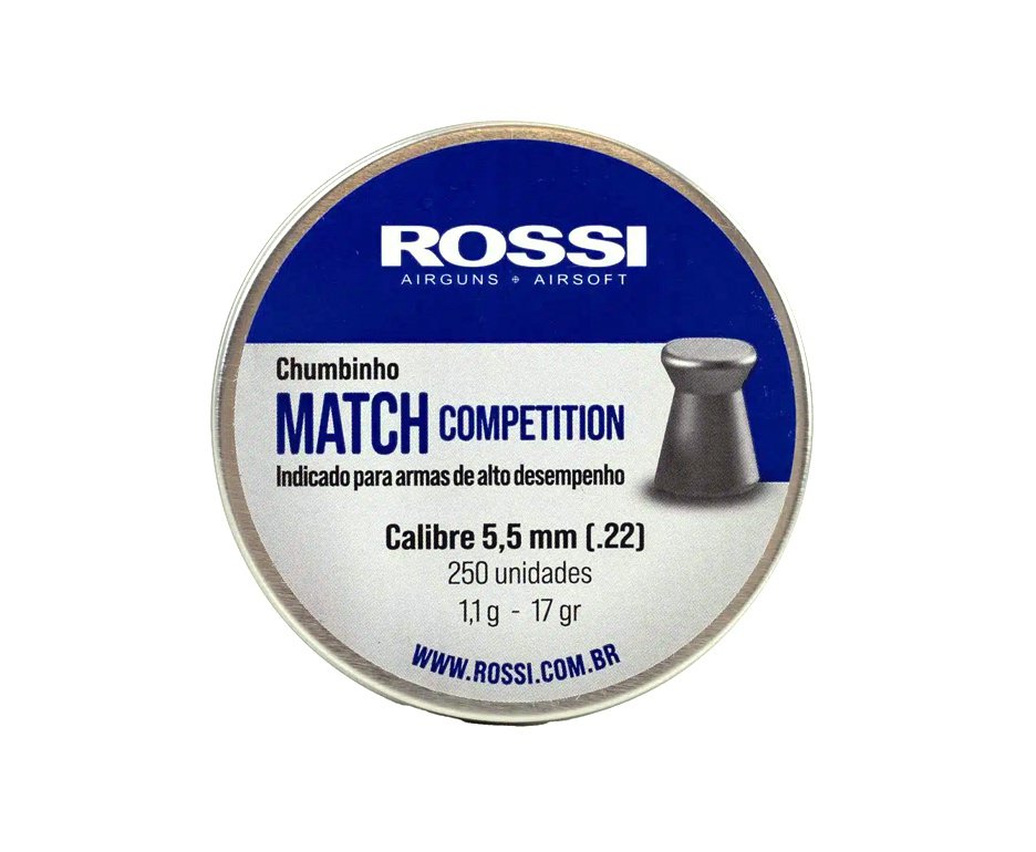 Chumbinho Rossi Match Competition 5.5mm - 250un