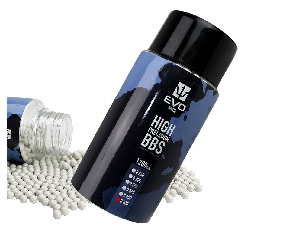 Esfera Plástica Calibre 6,0 mm EVOHPG043B - 0,43 g - 1200 Unidades