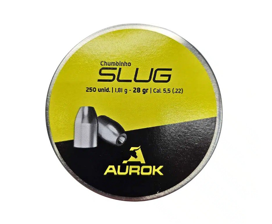 Chumbinho Aurok Slug  28gr 5,5mm c/ 250 unid