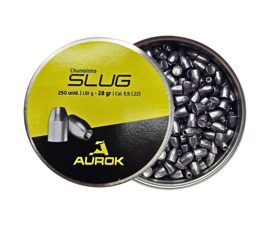 Chumbinho Aurok Slug  5,5mm 28gr com 250 unid