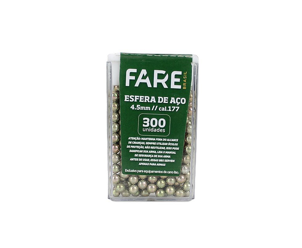 Esfera Steel BBS Dourada 4.5mm de 0,35g Pote com 300un - Fare