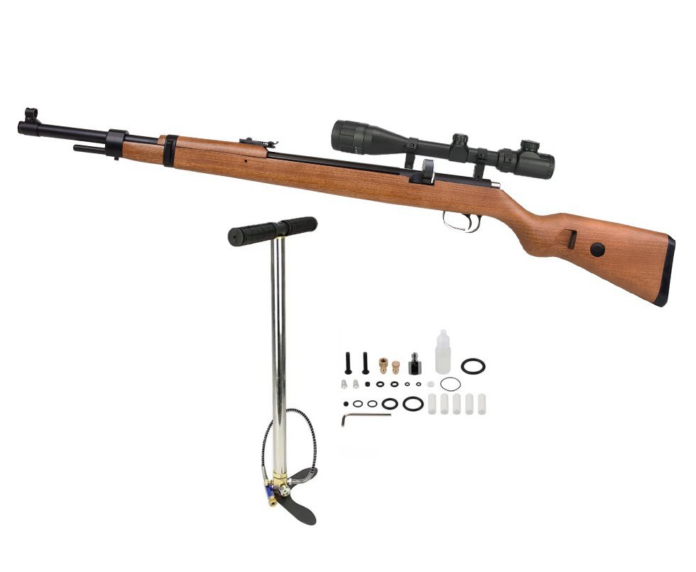Carabina de Pressão PCP Mauser K98 5.5mm 10 tiros - Diana + Luneta 4-16x40 + Bomba