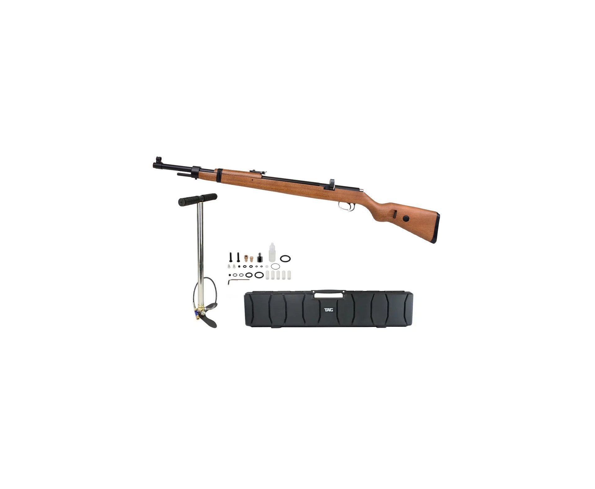 Carabina de Pressão PCP Mauser K98 5.5mm 10 tiros - Diana + Bomba + Case