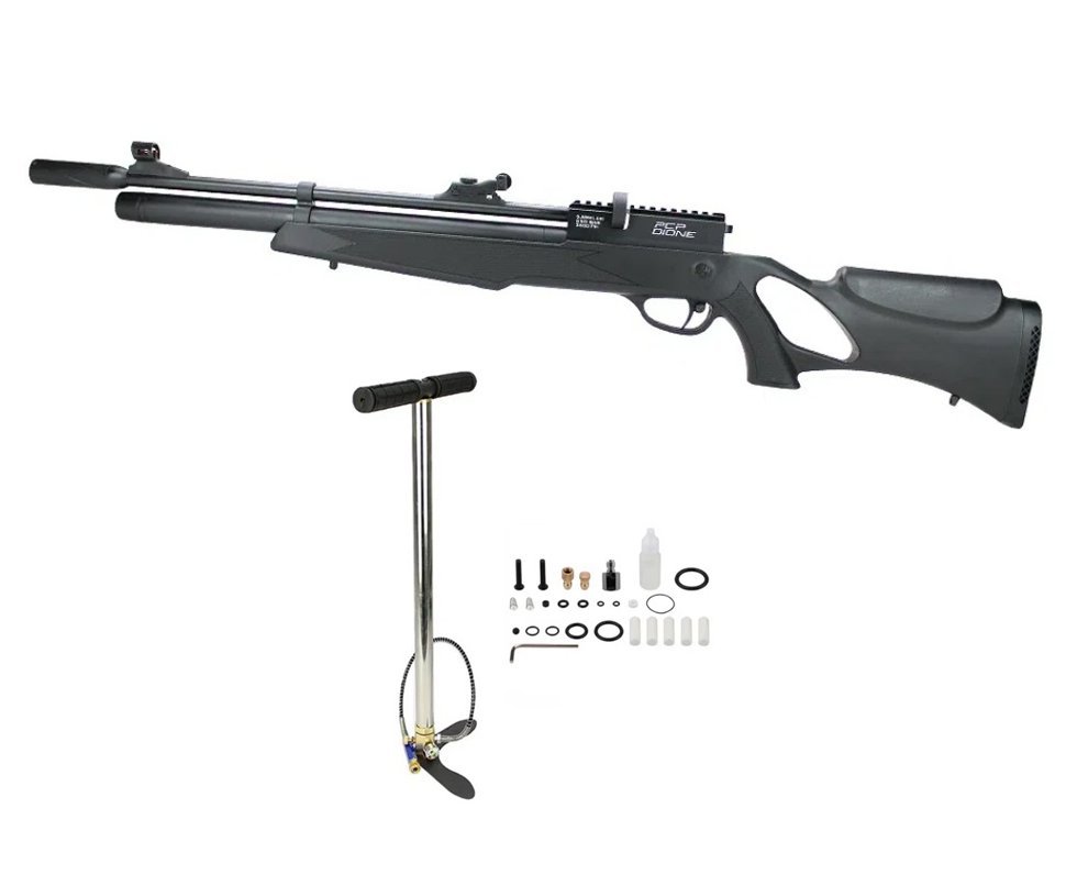 Carabina de Pressão PCP Rossi Dione 5.5mm - Rossi + Bomba + Alvos