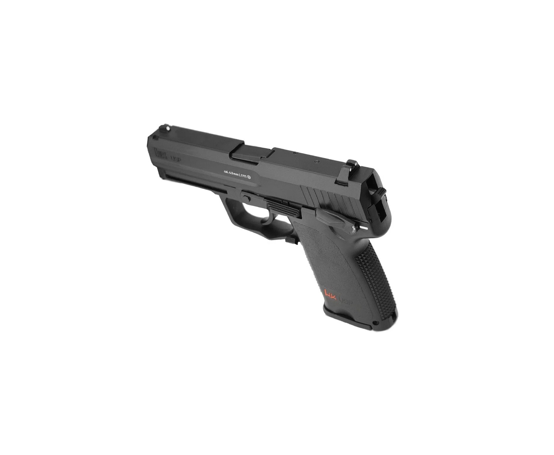 Pistola De Pressão Co2 Hk Usp Full Metal 4,5mm + Co2 + Munição + Case + Óleo de silicone