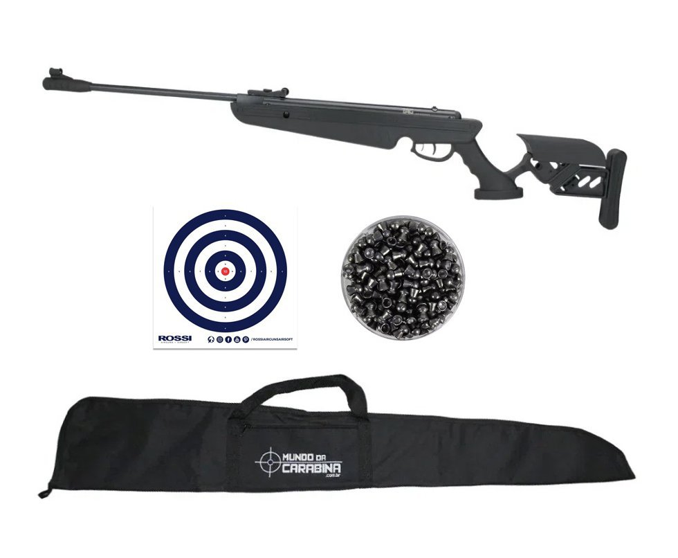 Carabina de Pressão TG-1 Match Gás Ram Nitro 4.5mm - TAG + Chumbinho + Capa + Alvos