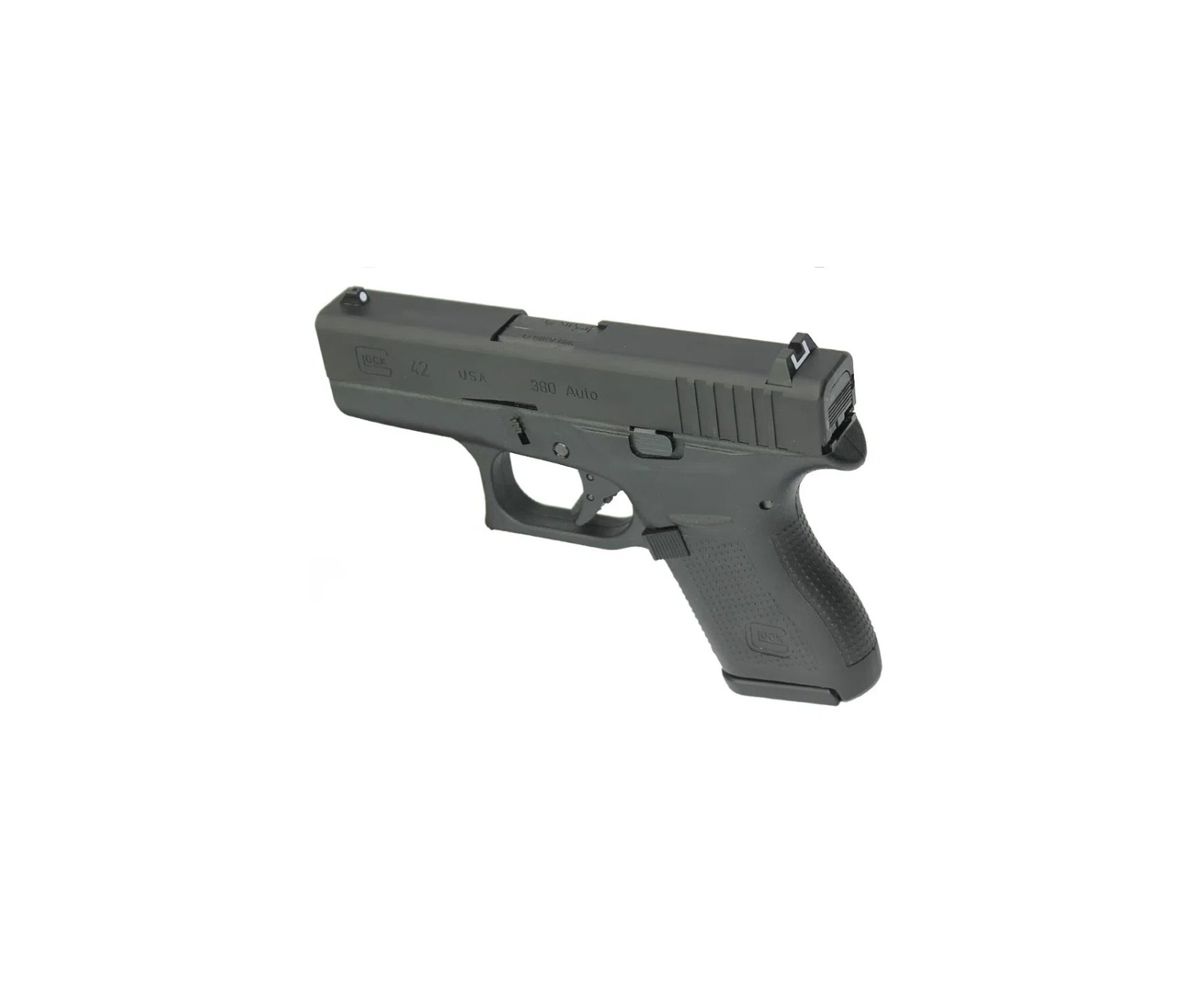Pistola De Airsoft Gas Gbb Glock G42 Com Blowback Oficial Cal 6mm + BBs + Green Gás + Case + Óleo de silicone