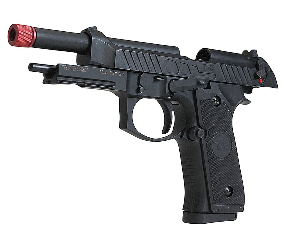 Pistola de Airsoft GBB Beretta M92 Savage Green Gas Blowback 6mm - TAG
