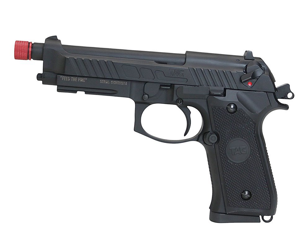 Pistola de Airsoft GBB Beretta M92 Savage Green Gas Blowback 6mm - TAG