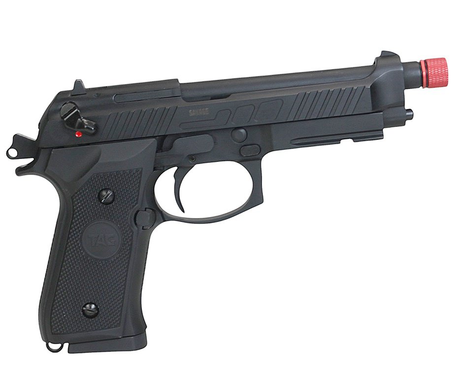 Pistola de Airsoft GBB Beretta M92 Savage Green Gas Blowback 6mm - TAG