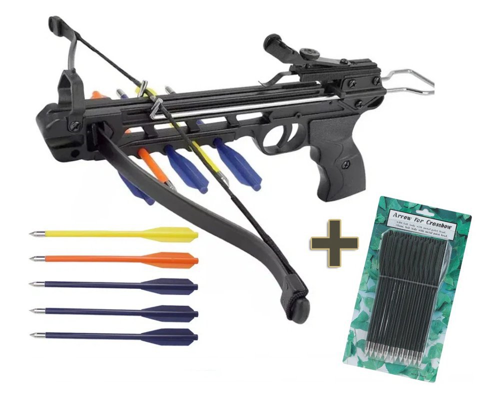 Besta/Balestra Recurva Curta 50 LBS MK-50A2/5PL - ManKung + 12 Flechas