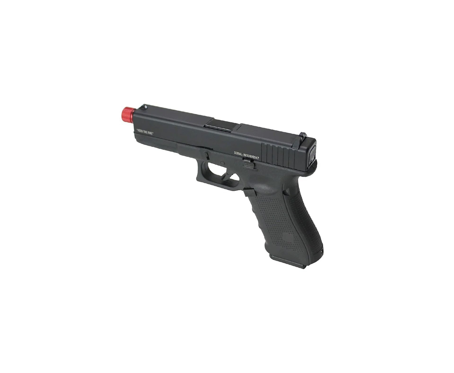 Pistola de Airsoft GBB Glock G17 Raven Full Metal Green Gas 6mm - TAG + Case + Green Gas + BB’S + Óleo de Silicone + Alvos