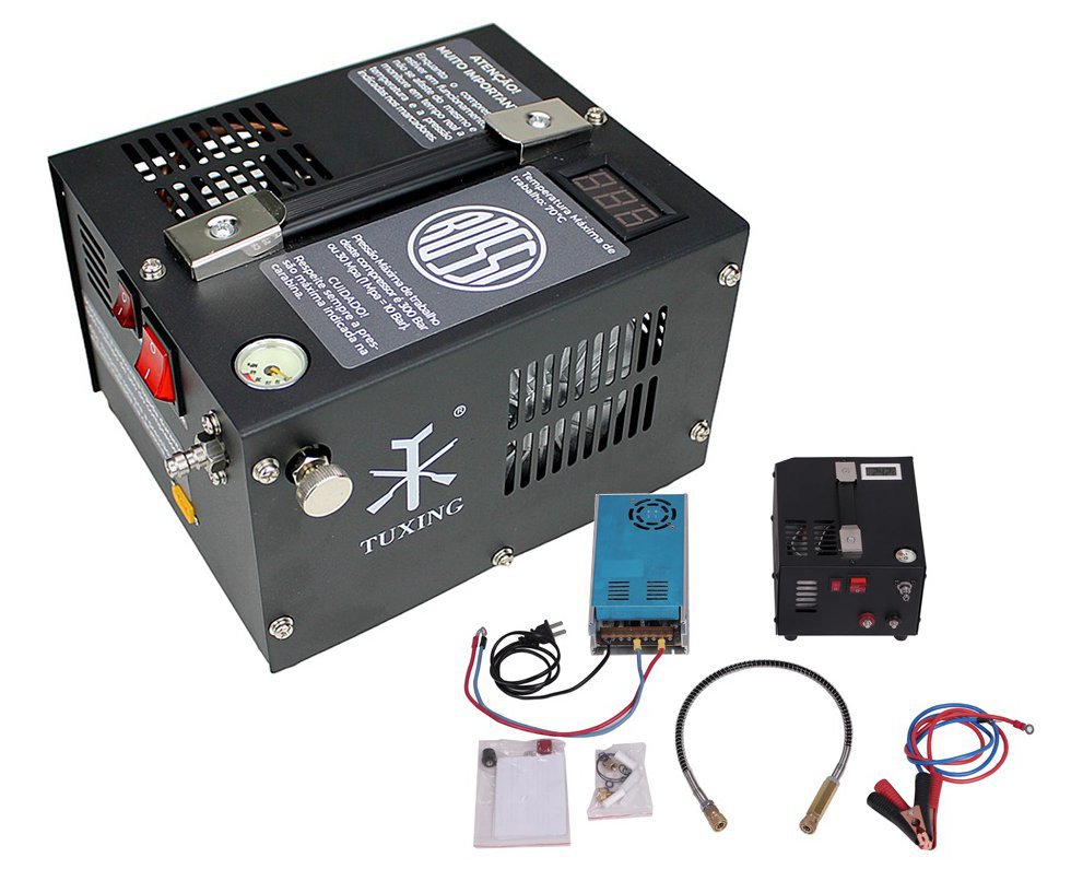 Compressor de ar para PCP Compacto portátil 300BAR 110V/220V/12V Rossi Tuxing