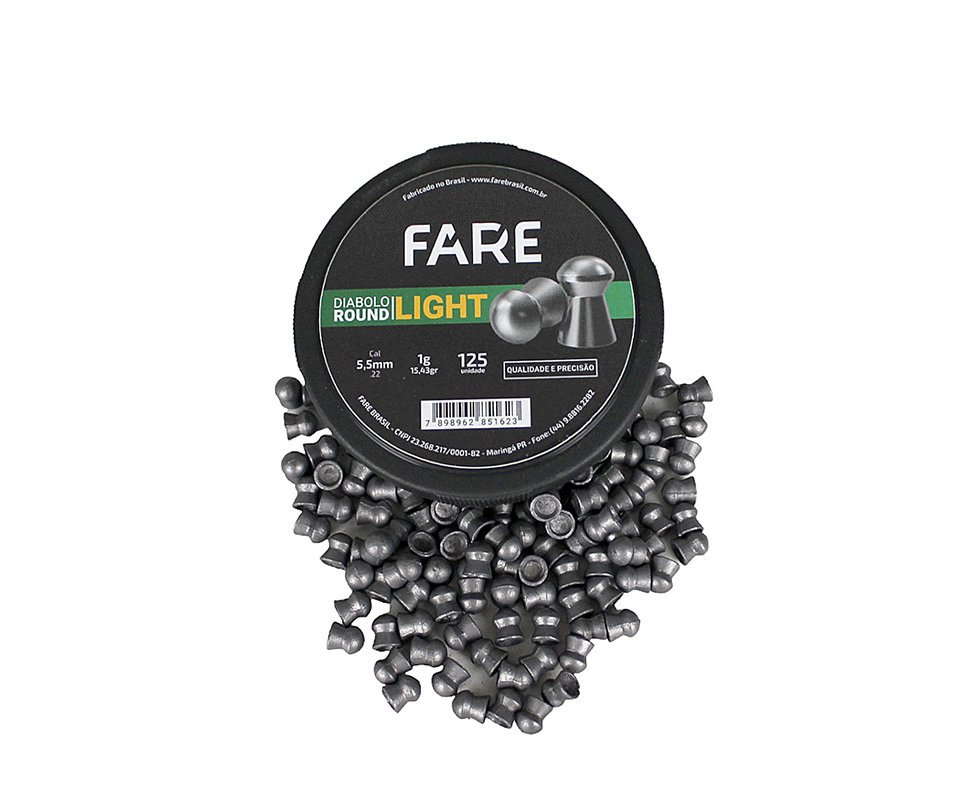 Chumbinho Diabolo Fare light 5,5mm 125un - Fare