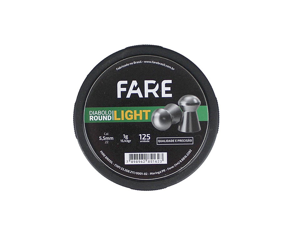 Chumbinho Diabolo Fare light 5,5mm 125un - Fare