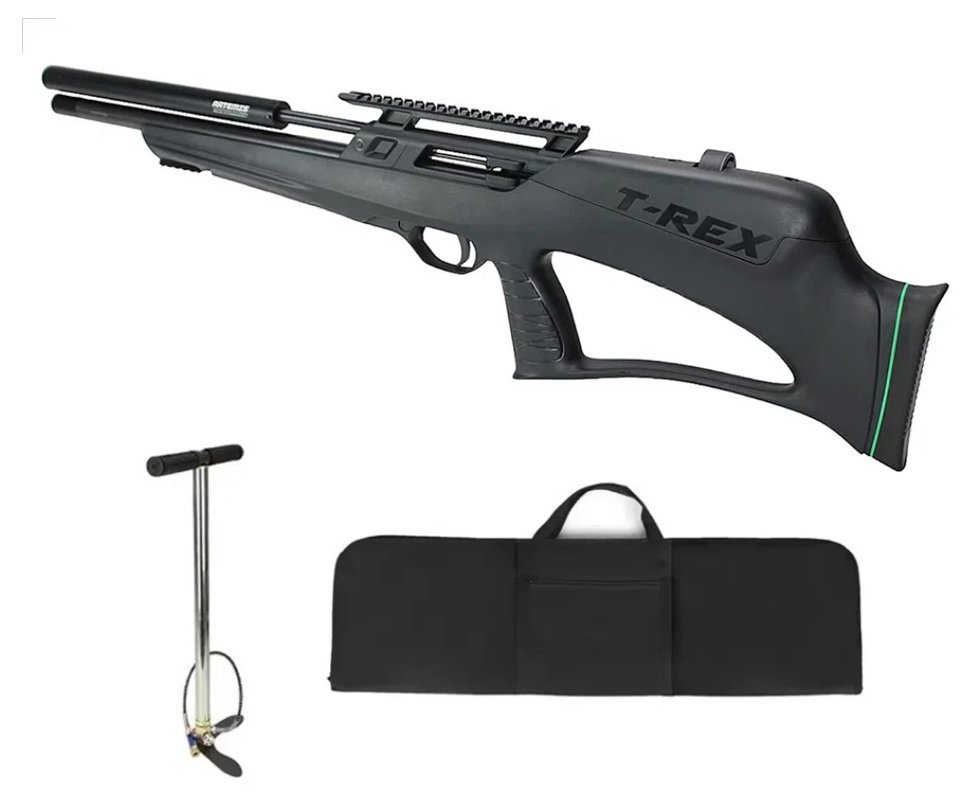 Carabina de Pressão PCP Artemis T-REX Bullpup 5,5mm com Válvula Reguladora - Fixxar + Bomba + Capa