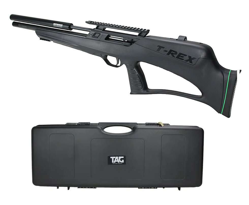 Carabina de Pressão PCP Artemis T-REX Bullpup 5,5mm com Válvula Reguladora - Fixxar + Case