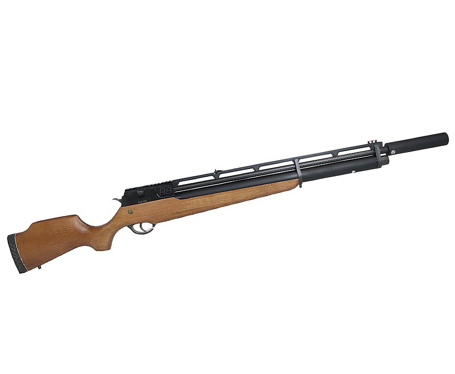 Carabina De Pressão Pcp Rossi R8 G3 Madeira Alto Fluxo STD 5,5mm 8 Tiros 350 M/S + Supressor + Compressor 110V/220V/12V