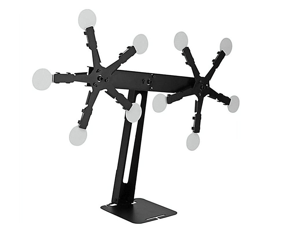 Alvo de Metal Reset Mecanico Movel Duplo - Rossi