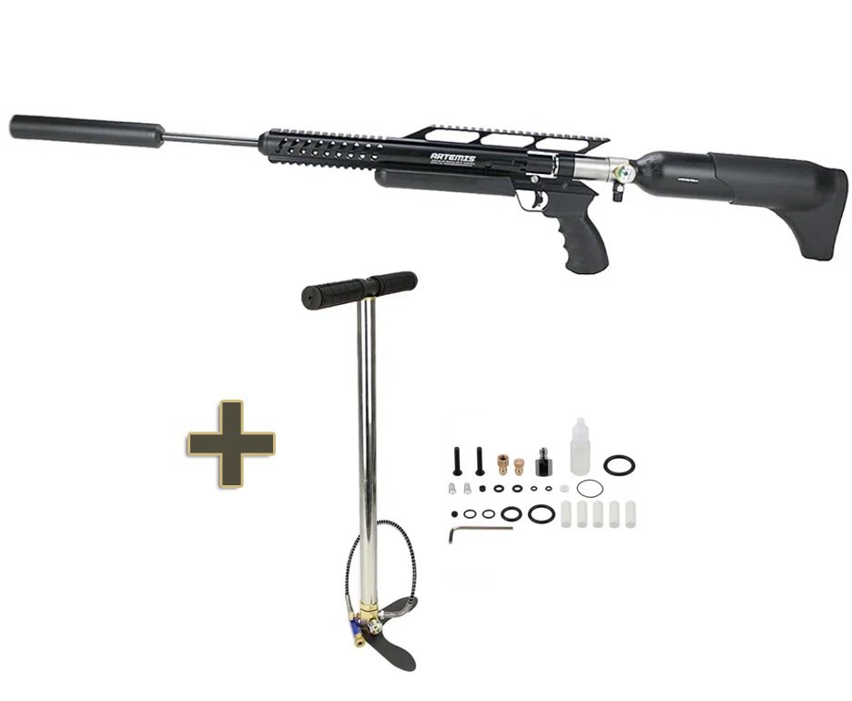 Carabina de Pressão PCP Artemis M18 Hammer 5.5mm - Fixxar + Bomba Manual