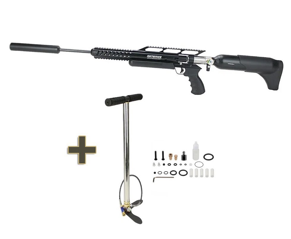 Carabina de Pressão PCP Artemis M18 Hammer 5.5mm - Fixxar + Bomba Manual