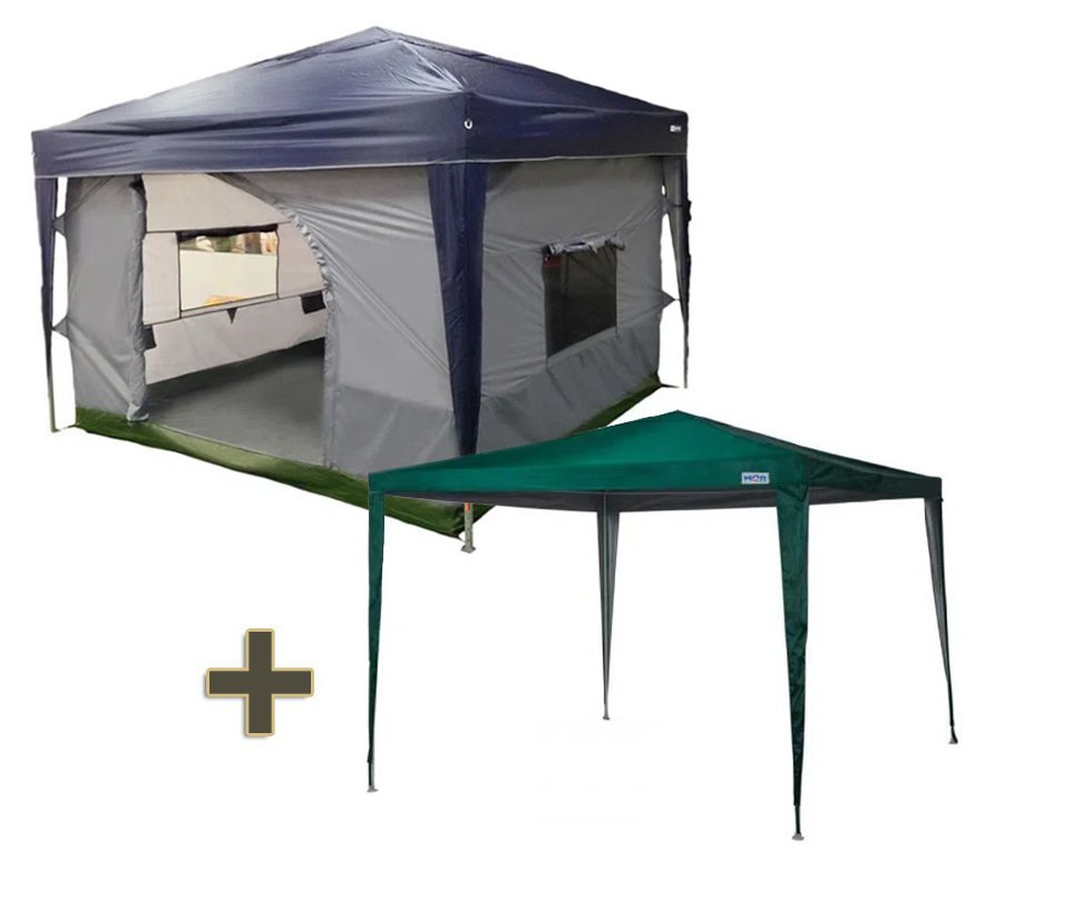 Barraca Nautika Transform 5/6 Pessoas + Gazebo Oxford Verde - Mor