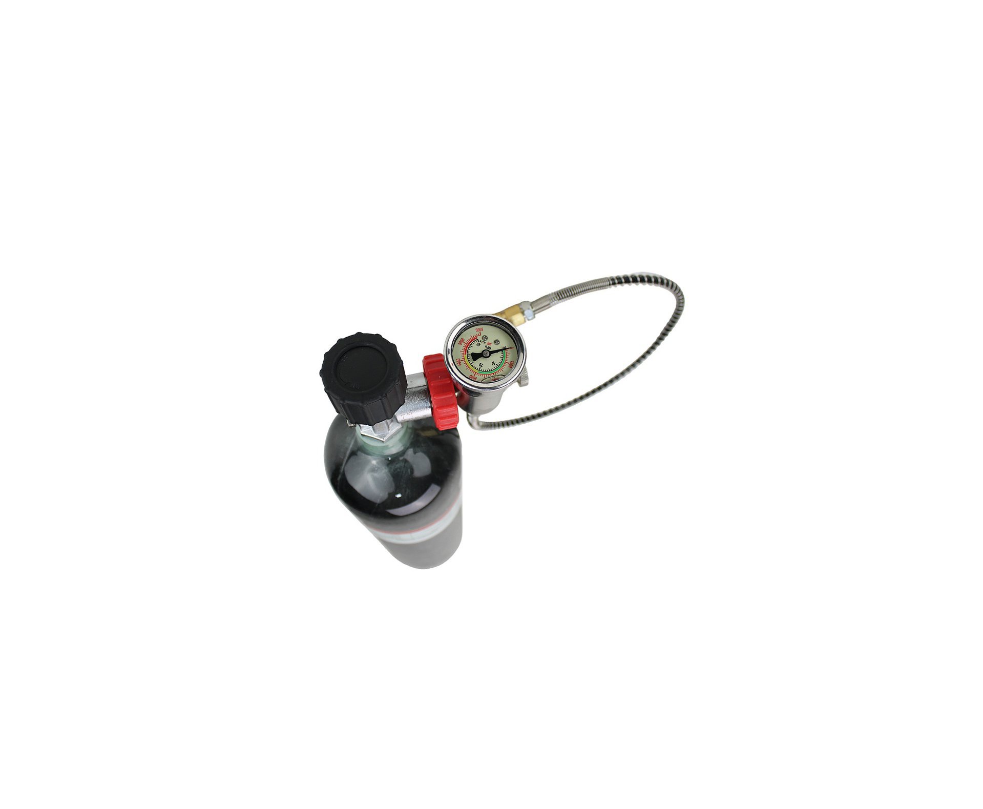 Cilindro Scuba 3L Fibra Carbono 300bar FXR + Estação de recarga DIN + Válvula Para Cilindro Scuba padrão DIN