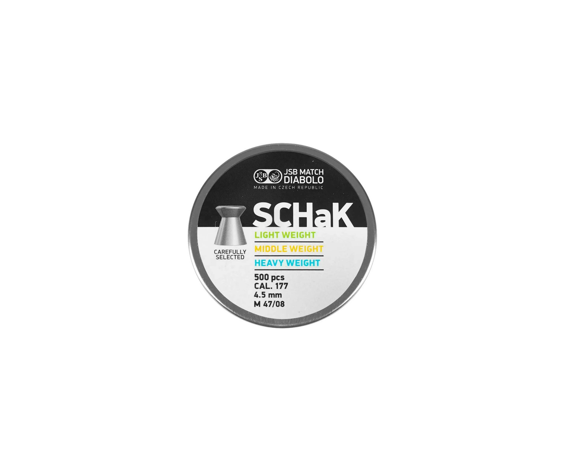Chumbinho SCHaK Middle Weigth 4,5MM (500UN) - JSB