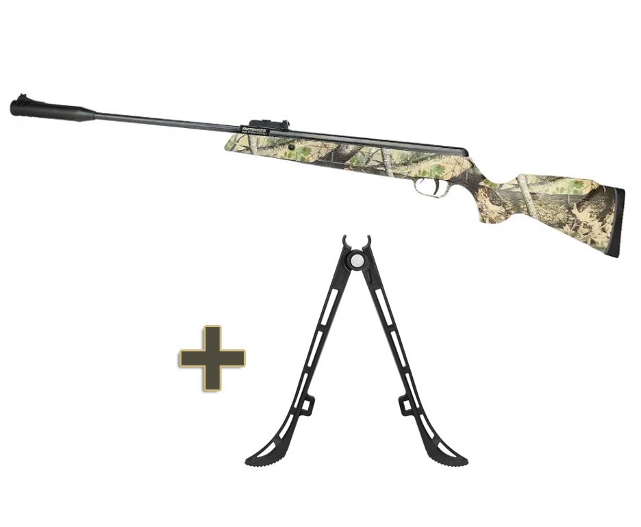 Carabina De Pressão Black Hawk Jungle Edition Gas Ram 70kg 5.5mm Artemis + Bipé