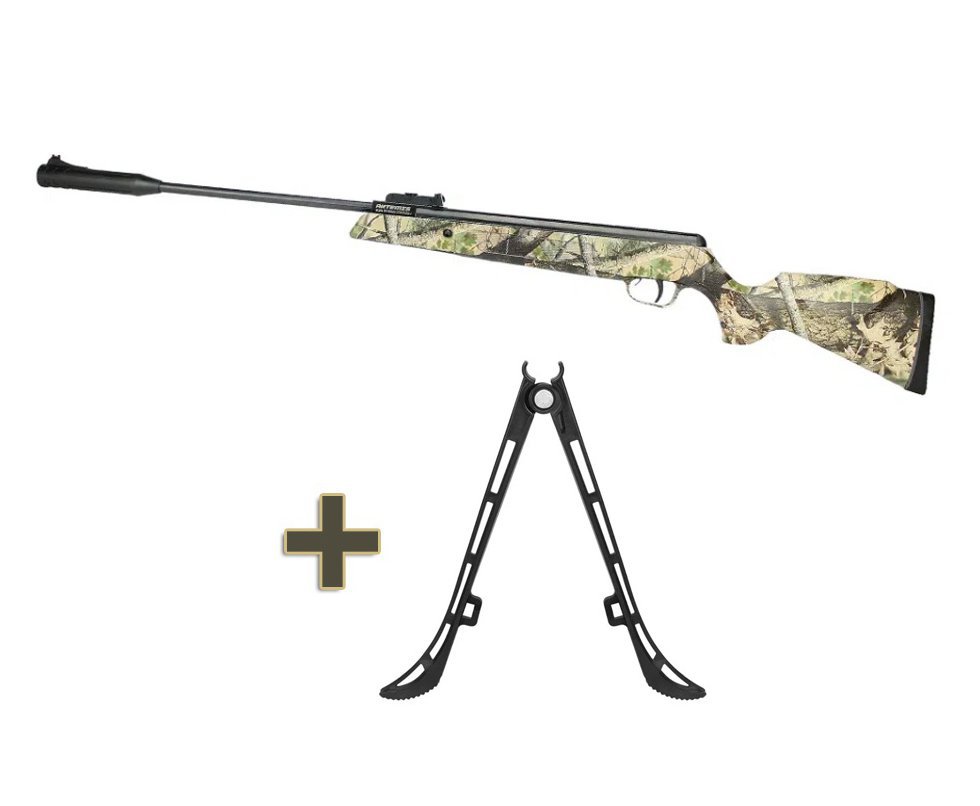 Carabina De Pressão Black Hawk Jungle Edition Gas Ram 70kg 5.5mm Artemis + Bipé