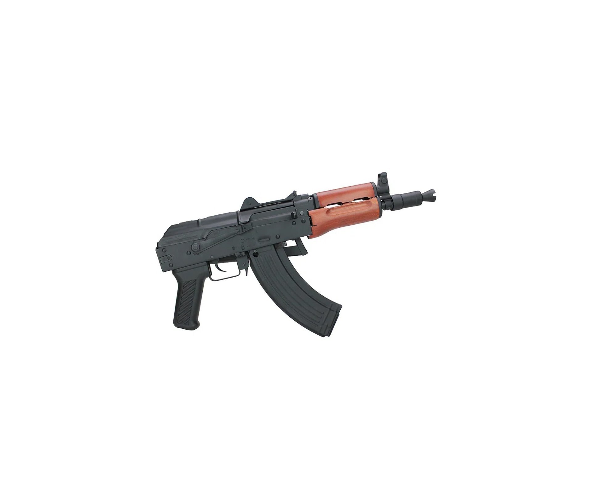 Rifle de Pressão Gás CO2 AKS74U Kalashnikov Full Metal 4.5mm - Cybergun + Co2 + Esferas + Oleo de silicone + Capa