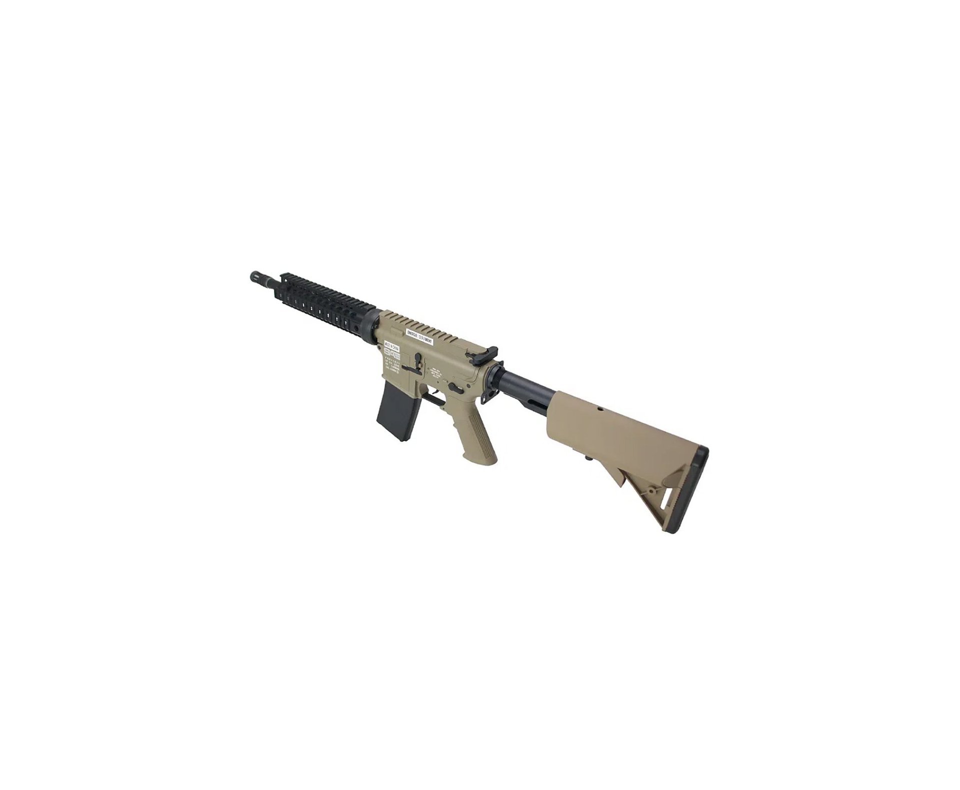 Rifle de Pressão CO2 FN Herstal M4 RIS SA Full Metal 4.5mm TAN - Cybergun + Co2 + Óleode silicone + Esferas + Capa