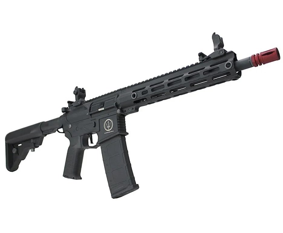 Rifle de Airsoft AEG AR15 Neptune 10” Plus Gatilho ETU Programável 6mm - Rossi + Bateria + Carregador + Capa + BBS + Oleo de Silicone