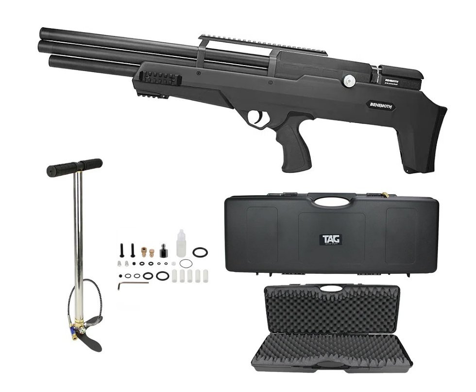 Carabina de Pressão PCP Behemoth PS-R3-SF 5,5mm Black  + Case + Bomba