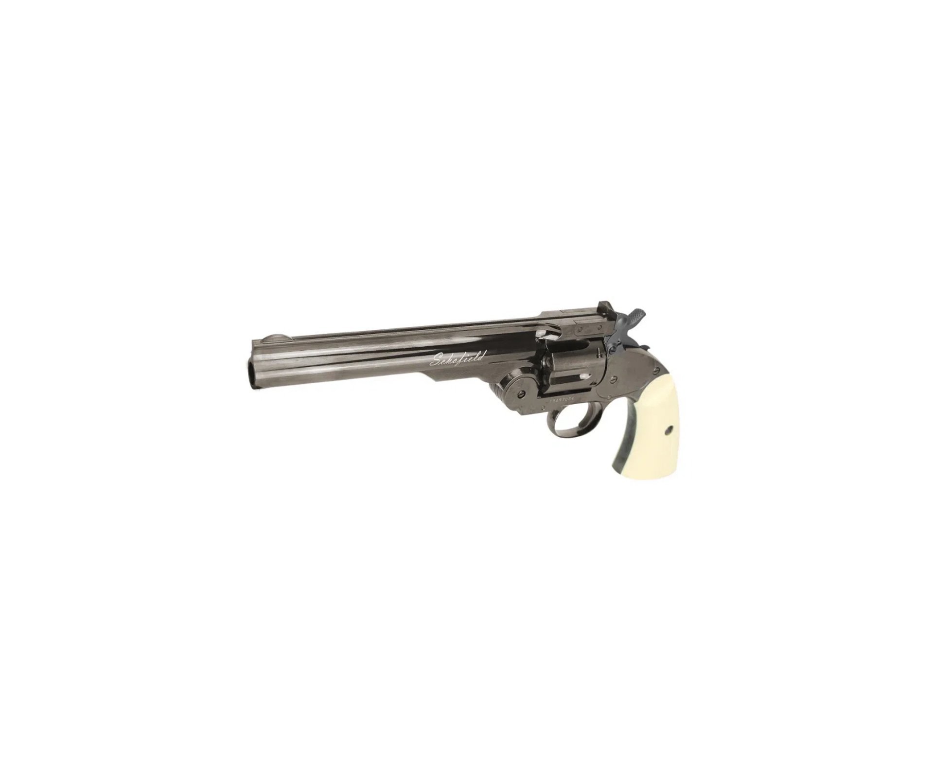 Revólver De Pressão CO2 Colt .45 Schofield 6" Full Metal 6 Tiros Steel Chumbinho 4,5mm Asg + Case